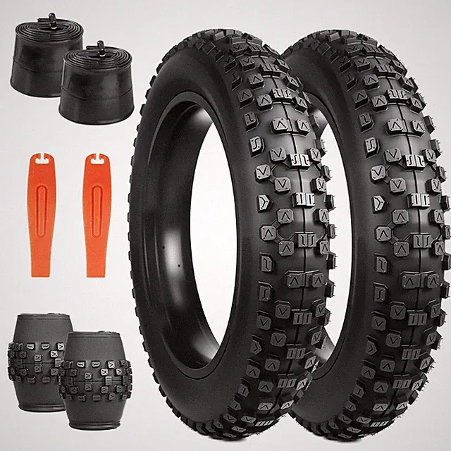 2 Pack Fat Tire for Ebike Mountain Bike Heavy Duty High-Performance Wear-Resi...
