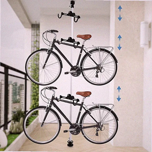 3 Bike Storage Rack Stand, Free Standing Vertical Bike Rack Holds Up to 30 kg