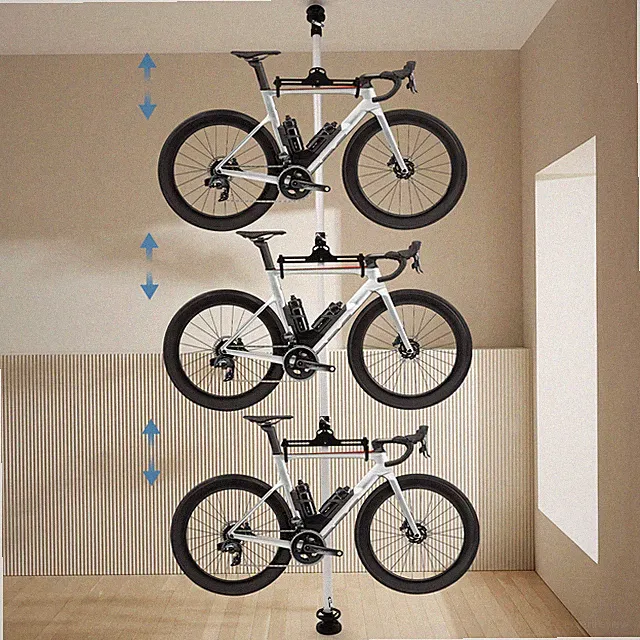 3-Bike Storage Rack Stand Vertical Bike Rack Holds Up to 30kg Bike Hanger Indoor